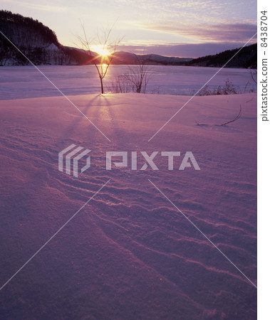 Onogawa湖在冬天 Onogawa湖在冬天 8438704