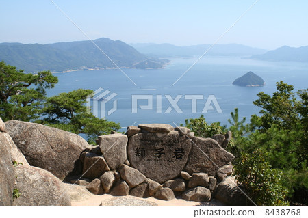 Lion rock of Miyajima and Seto Inland Sea Lion rock of Miyajima and Seto Inland Sea 8438768