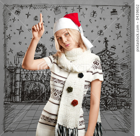 Woman Waiting For Christmas 8439602