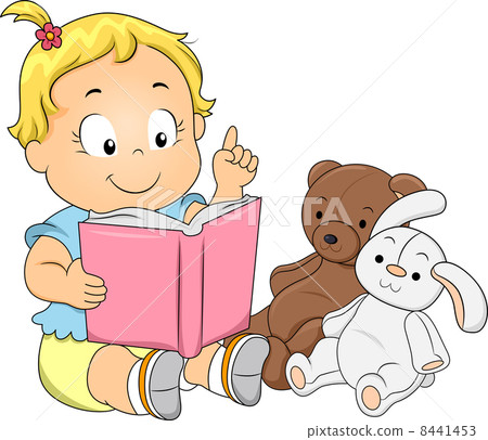 Toddler Girl Playing Teacher 8441453