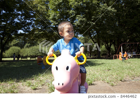 Infants playing in the park 8446462