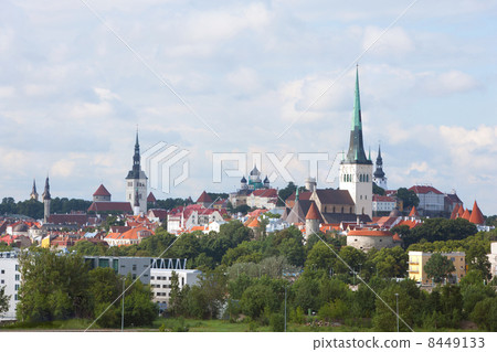 highest spire of Church of St. Olaf in Tallinn, Estonia highest spire of Church of St. Olaf in Tallinn, Estonia 8449133
