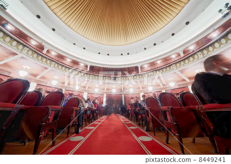 MOSCOW - JAN 26: Hall of Variety Theatre before premiere, Jan 26 8449241