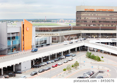 MOSCOW - SEPTEMBER 22: Parking in Sheremetyevo Airport on Septem 8450076