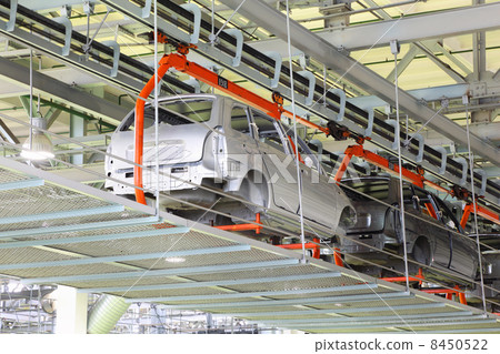 TOGLIATTI - SEPTEMBER 30: Bodies of Lada Kalina cars at Avtovaz TOGLIATTI - SEPTEMBER 30: Bodies of Lada Kalina cars at Avtovaz 8450522