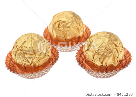 Gift Ideas wrapped chocolate candies. On a white background. Gift Ideas wrapped chocolate candies. On a white background. 8451293