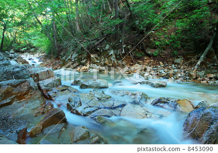 The beautiful Motoyagawa Valley The beautiful Motoyagawa Valley 8453090