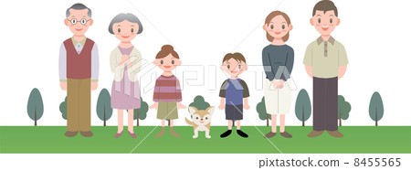 Three generations residential area family Three generations residential area family 8455565