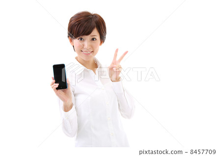 Woman using a smartphone Woman using a smartphone 8457709