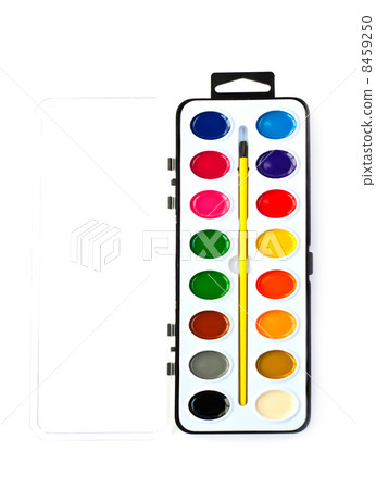 Paintbox with water colors Paintbox with water colors 8459250