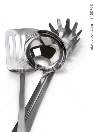 set of stainless steel kitchenware set of stainless steel kitchenware 8460708
