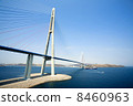 VLADIVOSTOK - APRIL 28 : cable-stayed bridge to Russian Island , on april 28, 2013, Vladivostok. Rus 8460963