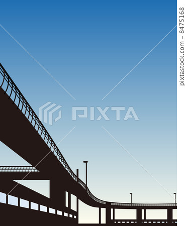 Evening highway Evening highway 8475168