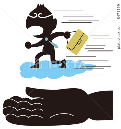 A businessman who can not get out of his palm 8475169