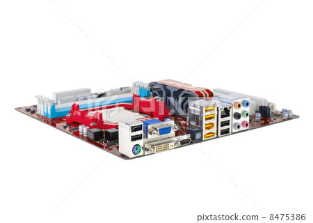 Modern computer mainboard Modern computer mainboard 8475386