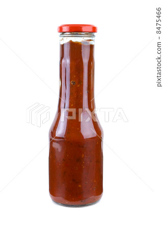 Bottle with piquant tomato ketchup Bottle with piquant tomato ketchup 8475466