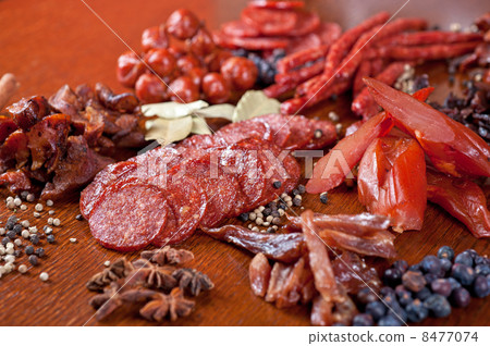 meat and sausages meat and sausages 8477074