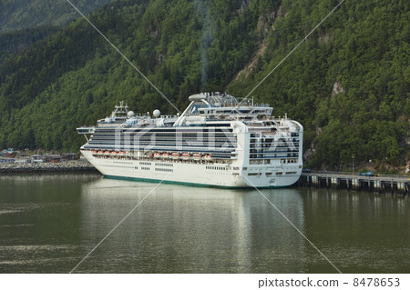 Cruise ship in Skagway Alaska port Princess Saphire 8478653