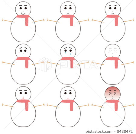 雪人的表情 雪人的表情 8488471