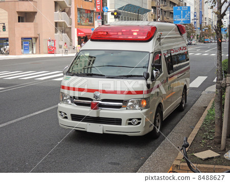 A waiting ambulance 8488627