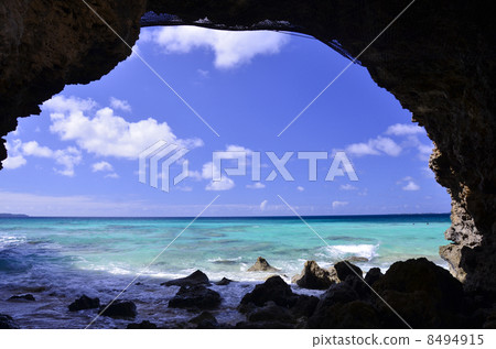 From sandy beach rock 8494915