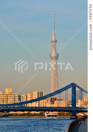 清水橋和東京天空樹 清水橋和東京天空樹 8497418