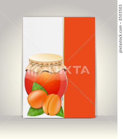 Flyer or brochure template,apricot design 8503503