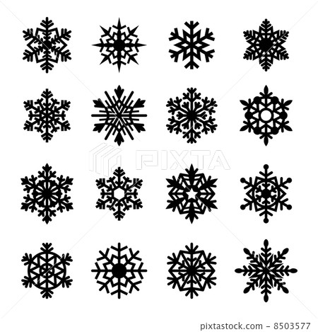 Snowflakes icon collection. Vector Snowflakes icon collection. Vector 8503577