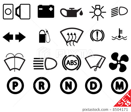 Car part icon set 15 8504171