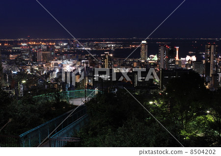 Night view of Kobe city from Venus Bridge 8504202