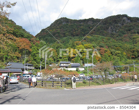 Mt. Fukuroda and autumn leaves 8504304