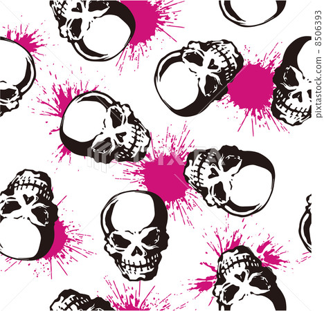 骷髏。潑濺 -  8506393