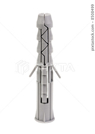 plastic straddling dowel on white background 8508499