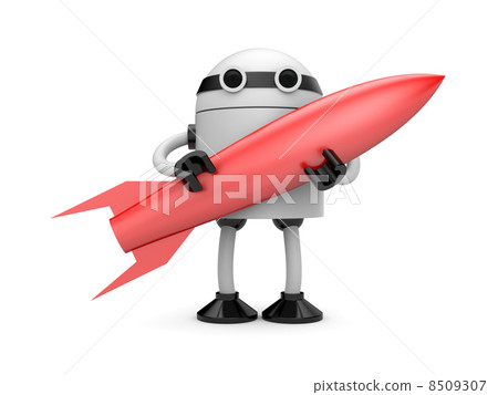 Robot with rocket 8509307