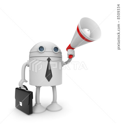 Robot and megaphone Robot and megaphone 8509334