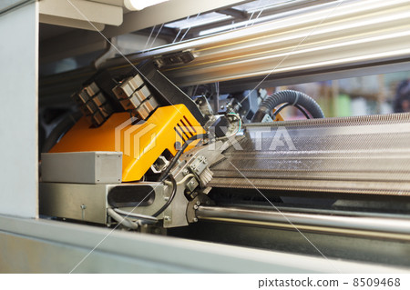 Image of loom at textile factory 8509468