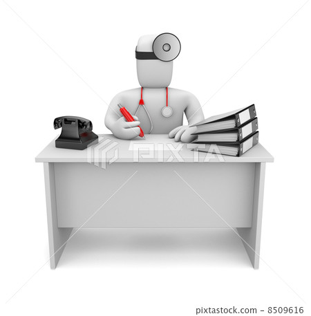 Medic at work. Image contain clipping path 8509616