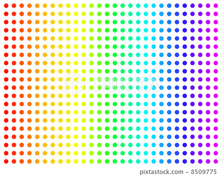 Rainbow-colored dots - Stock Illustration [8509775] - PIXTA