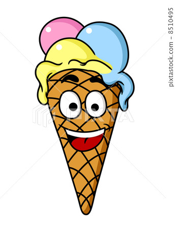 插图素材 funny ice cream