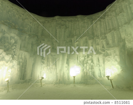 Shikotsu Lake Ice Festival Ice Wall 8511081