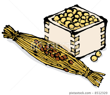 illustration : fermented soybeans, natto, soya