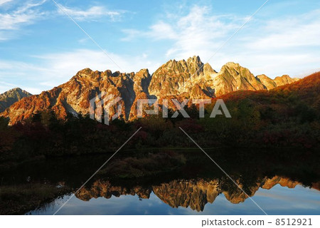 Autumn leaves in the mirror Mt. 8512921