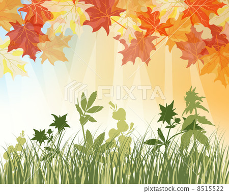 Meadow autumn background Meadow autumn background 8515522