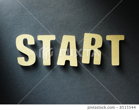 The word Start on paper background The word Start on paper background 8515544