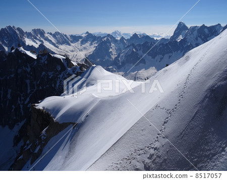Fine view of the Swiss Alps in France 8517057