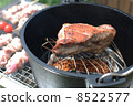 Barbecue roast pork at Dutch oven 8522577