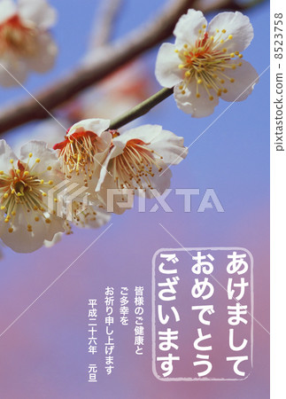 2014年新年賀卡設計素材 - 梅花 8523758