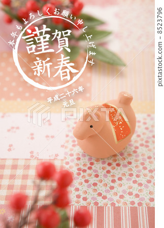 2014年新年賀卡設計素材 - 漢娃娃 8523796