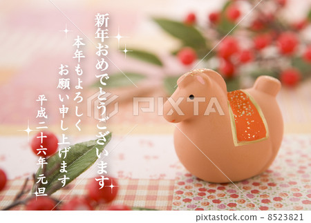 2014年新年賀卡設計素材 - 漢娃娃 2014年新年賀卡設計素材 - 漢娃娃 8523821