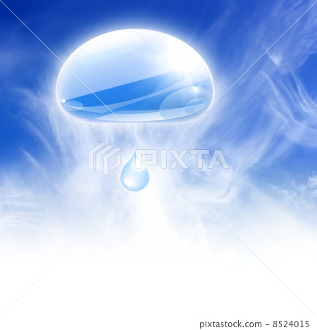 Water drops in blue sky Water drops in blue sky 8524015